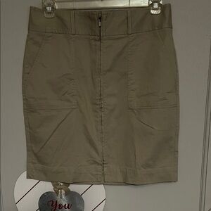 Banana Republic Khaki Pencil Skirt